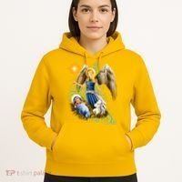 Angel With Baby Jesus Hoodie thumb 5