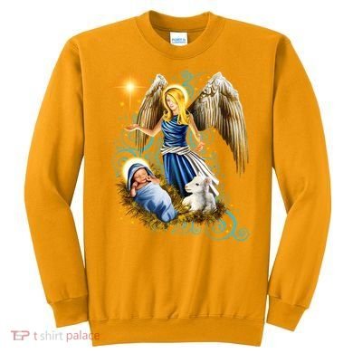 Angel With Baby Jesus Sweatshirt