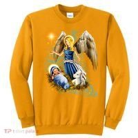 Angel With Baby Jesus Sweatshirt thumb 0