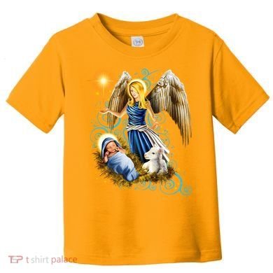 Angel With Baby Jesus Toddler T-Shirt