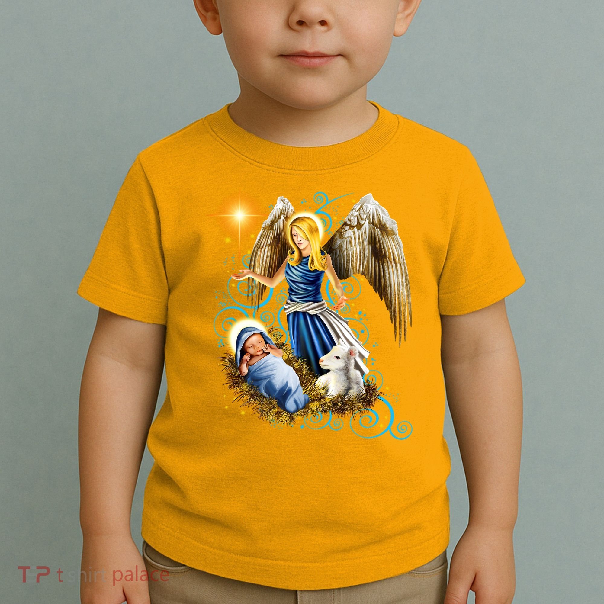Angel With Baby Jesus Toddler T-Shirt