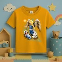 Angel With Baby Jesus Toddler T-Shirt thumb 3