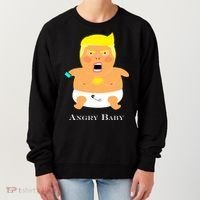 Angry Baby Trump Women's Sweatshirt thumb 0