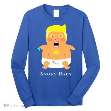 Angry Baby Trump Long Sleeve Shirt