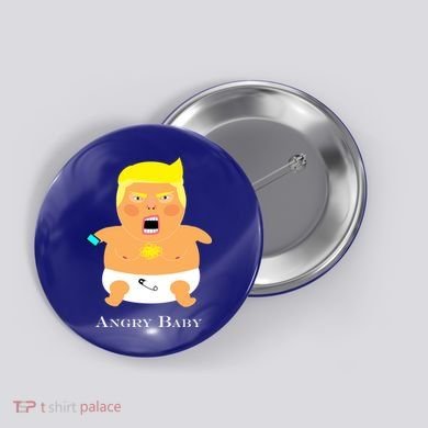 Angry Baby Trump Button