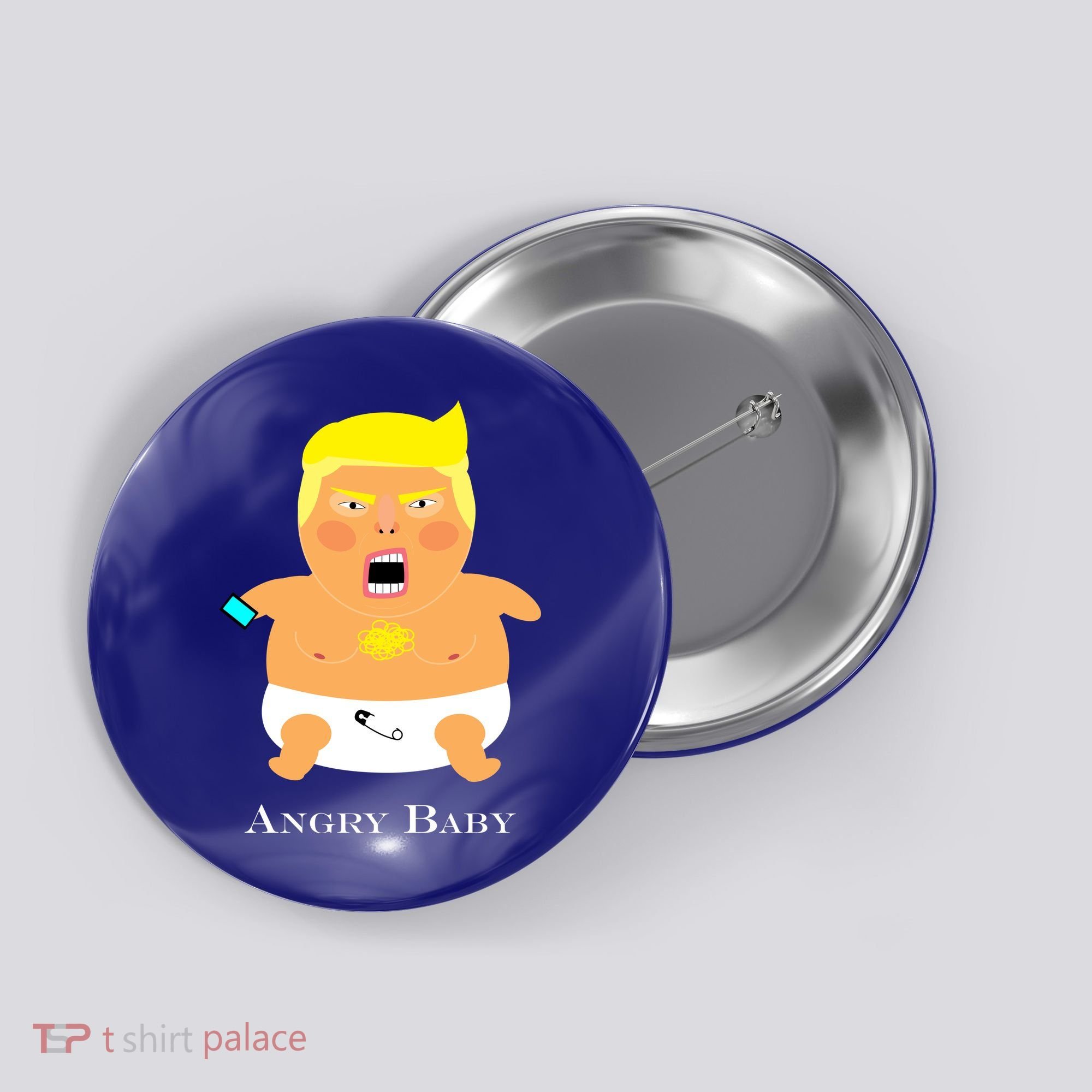 Angry Baby Trump Button