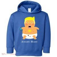Angry Baby Trump Toddler Hoodie thumb 0