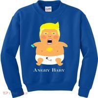 Angry Baby Trump Kids Sweatshirt thumb 0