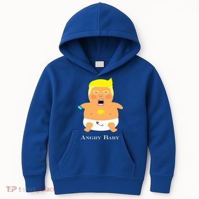 Angry Baby Trump Kids Hoodie