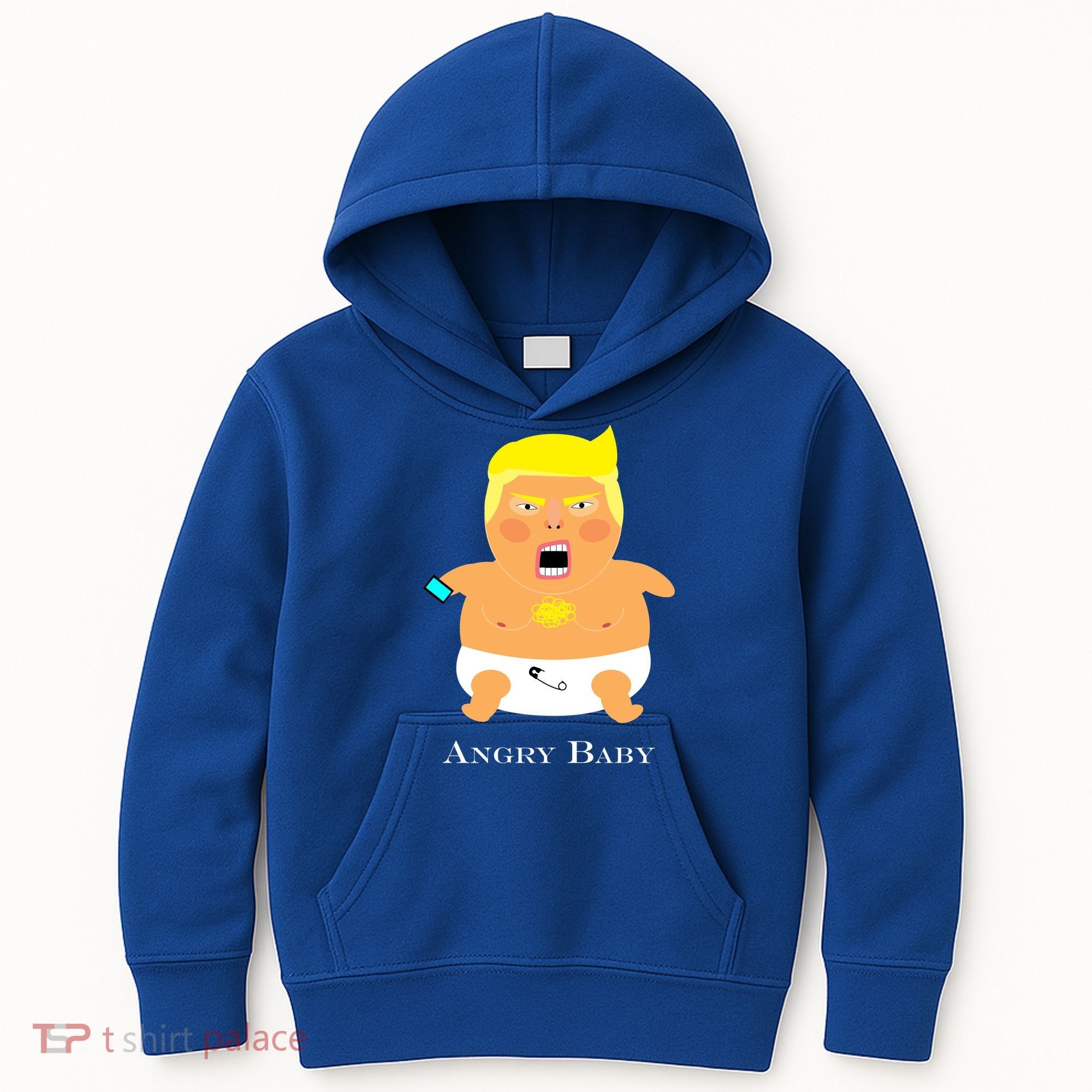 Angry Baby Trump Kids Hoodie