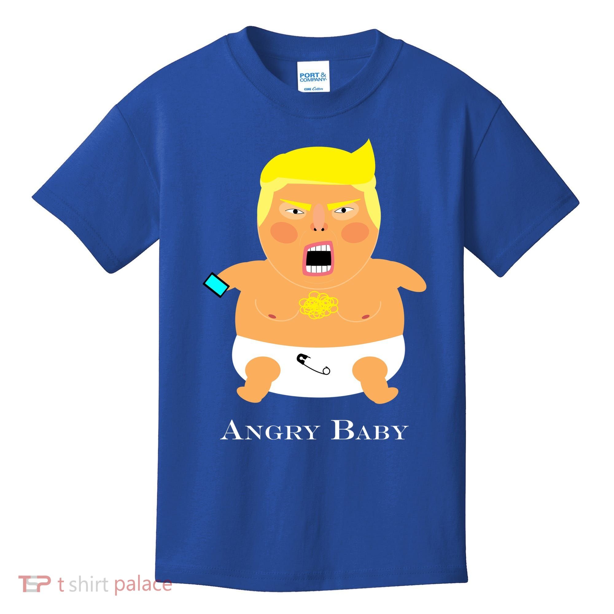 Angry Baby Trump Kids T-Shirt