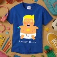 Angry Baby Trump Kids T-Shirt thumb 3