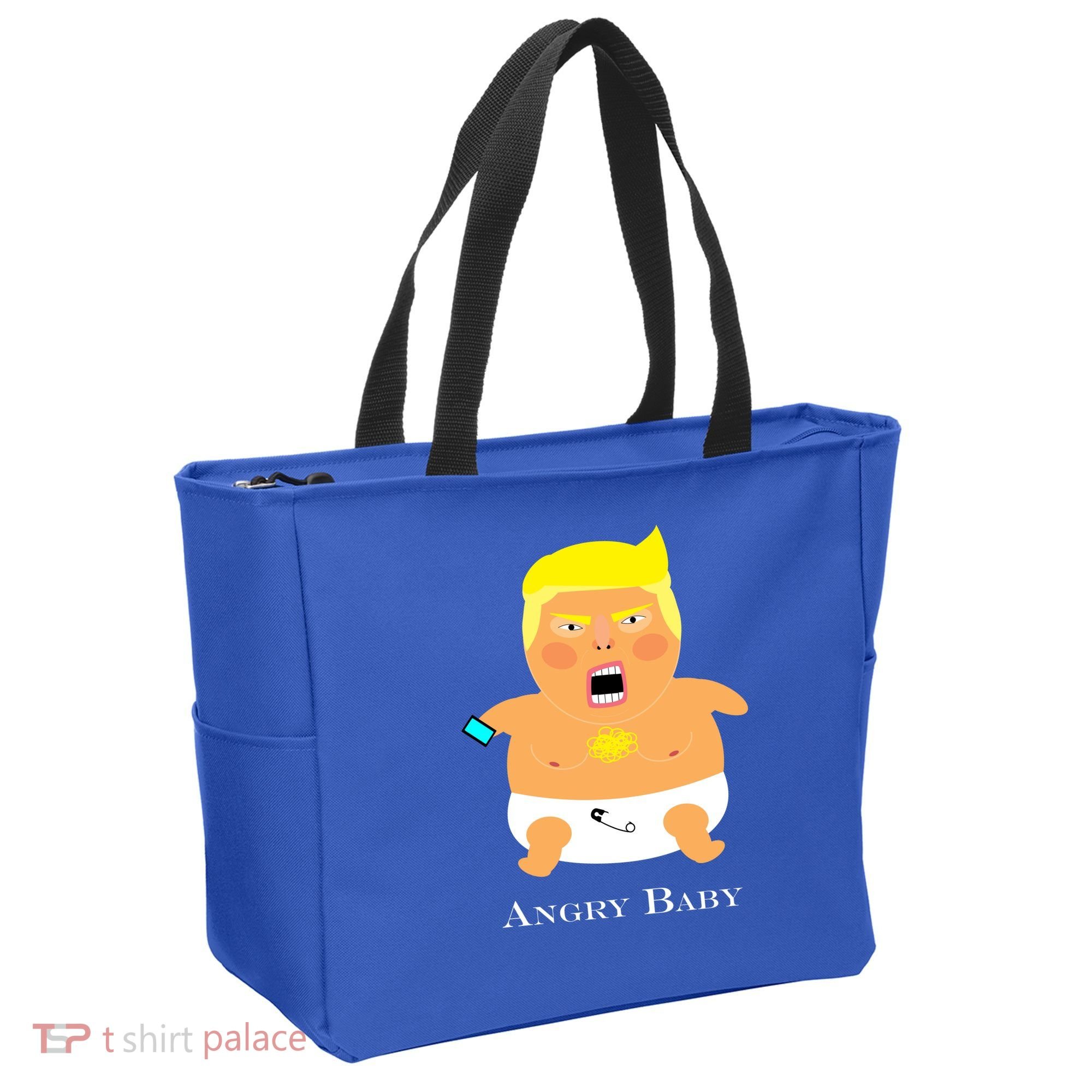 Angry Baby Trump Tote Bag