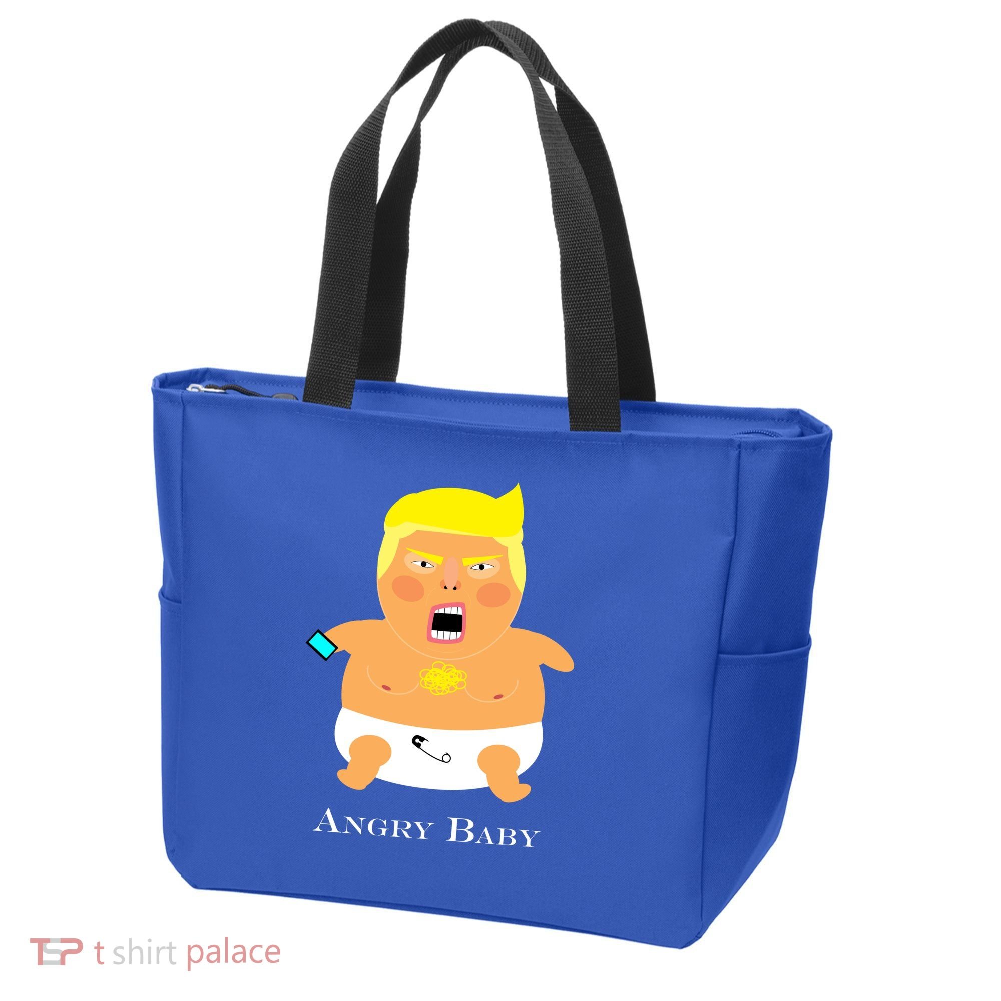 Angry Baby Trump Tote Bag