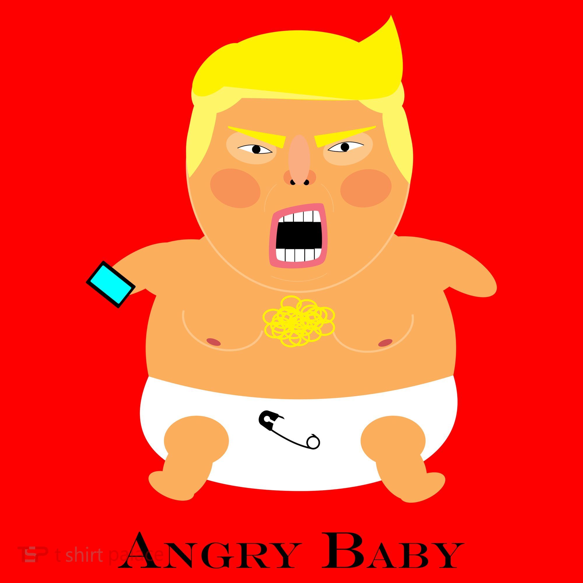 Angry Baby Trump Santa Hat