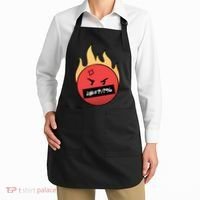 Angry Flaming Emoji Apron thumb 2
