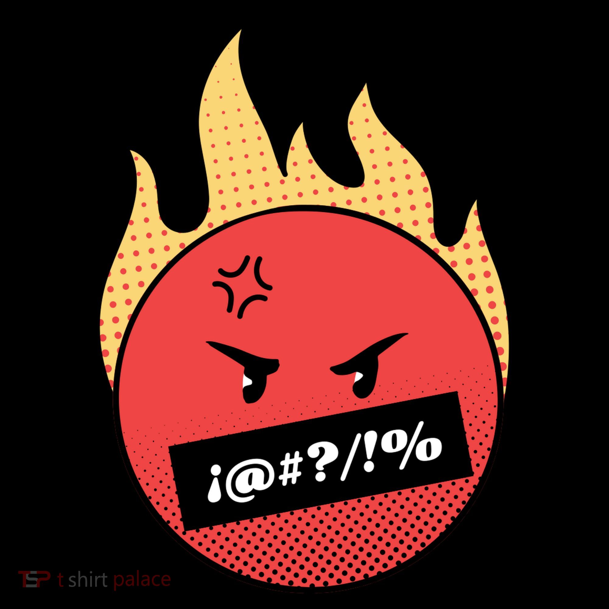 Angry Flaming Emoji Coffee Mug