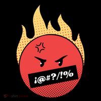 Angry Flaming Emoji Women's Hoodie thumb 2