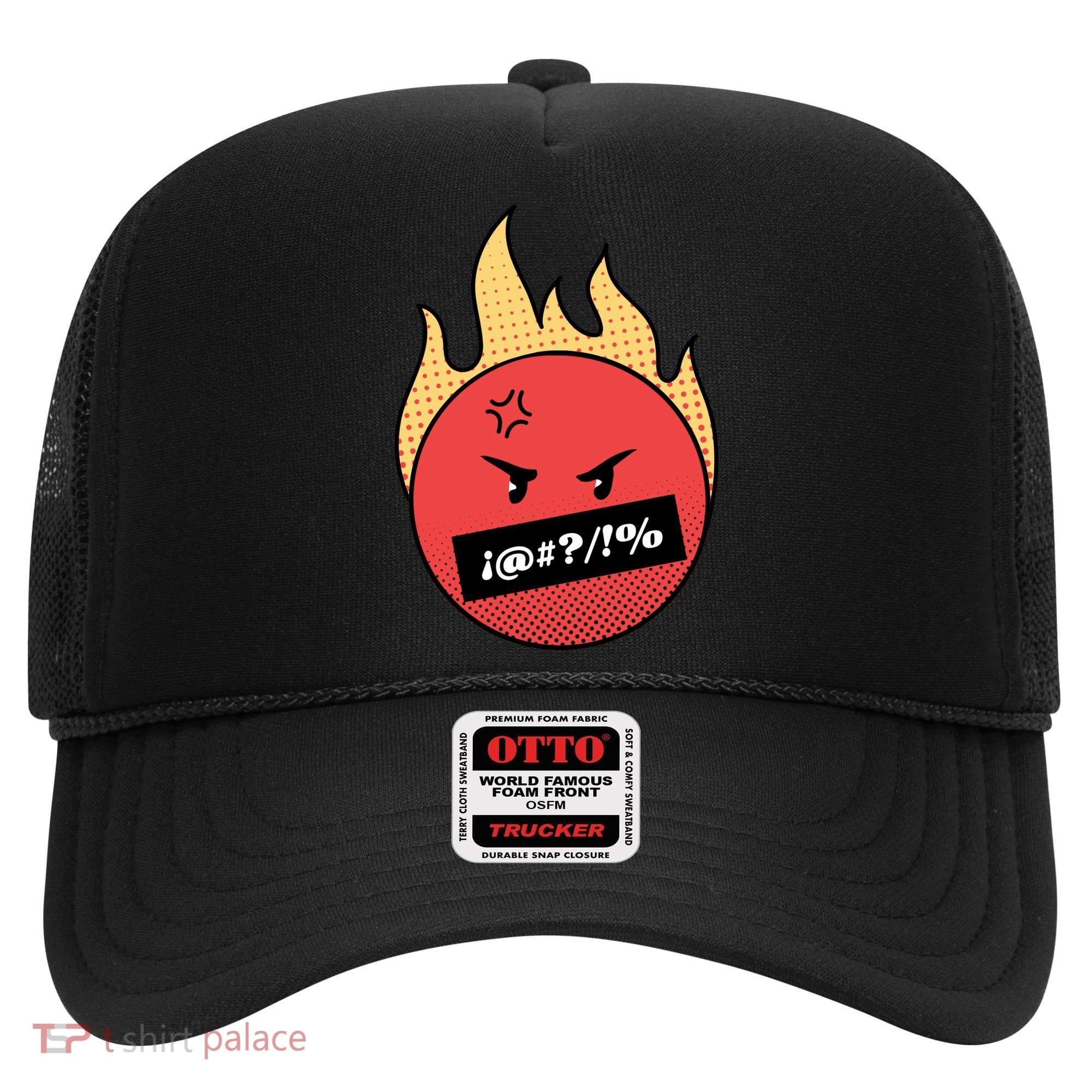 Angry Flaming Emoji Hat