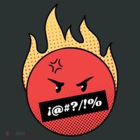 Angry Flaming Emoji Sweatshirt thumb 2