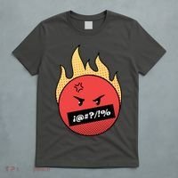 Angry Flaming Emoji T-Shirt thumb 5