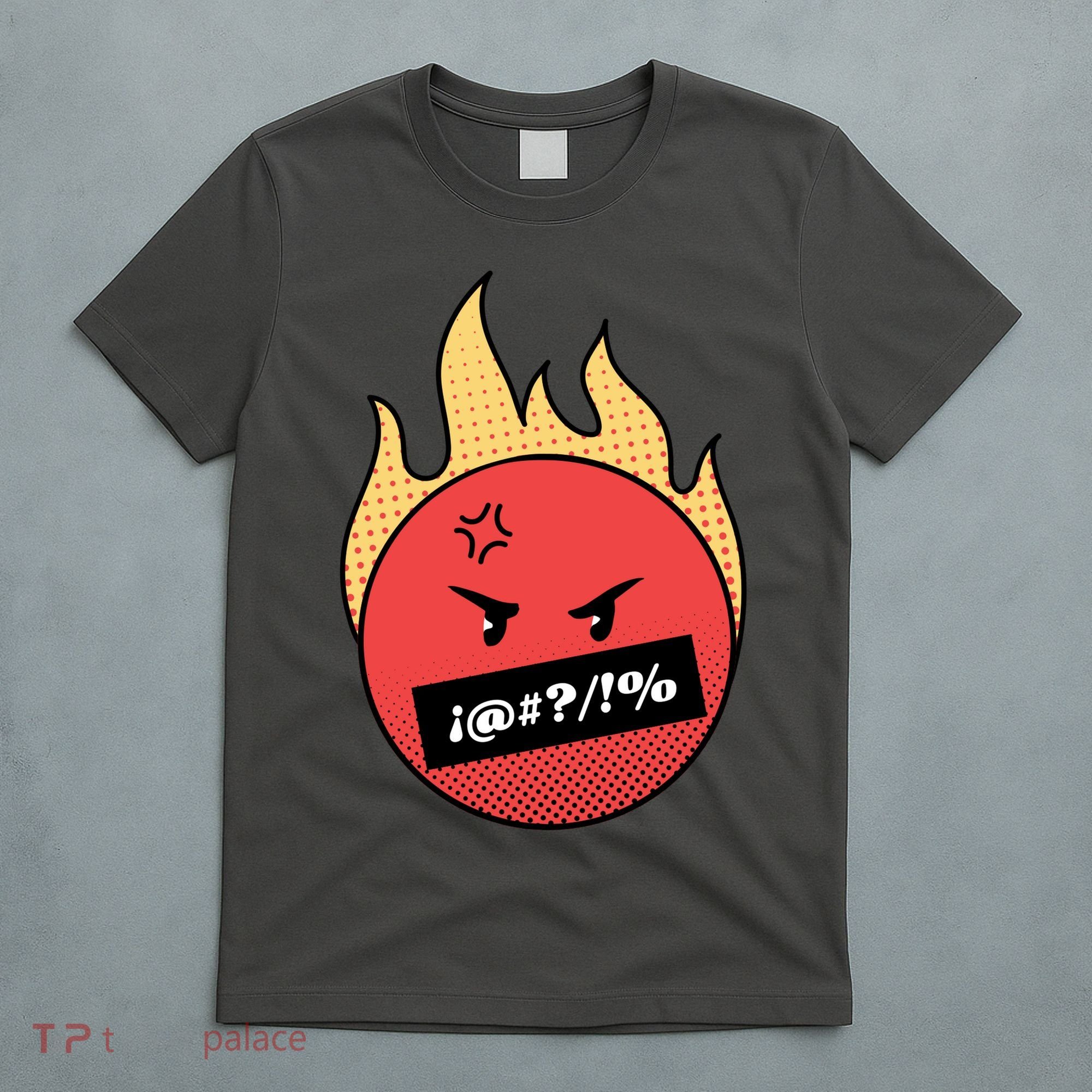 Angry Flaming Emoji T-Shirt