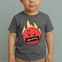 Angry Flaming Emoji Toddler T-Shirt thumb 2