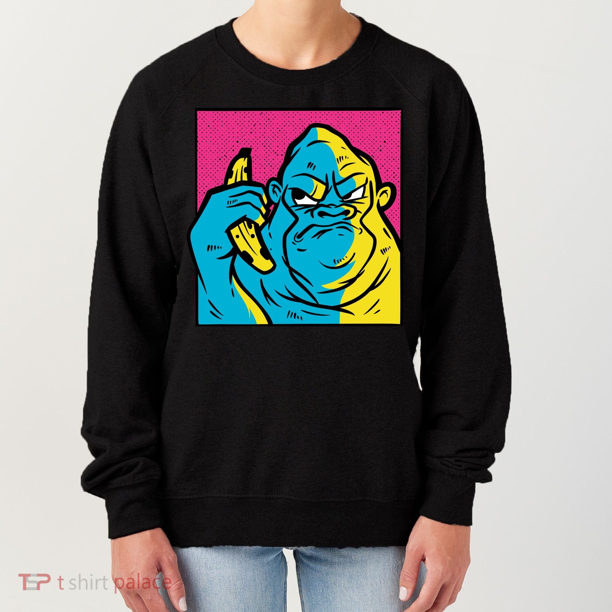 Angry Gorilla Banana Women's Sweatshirt
