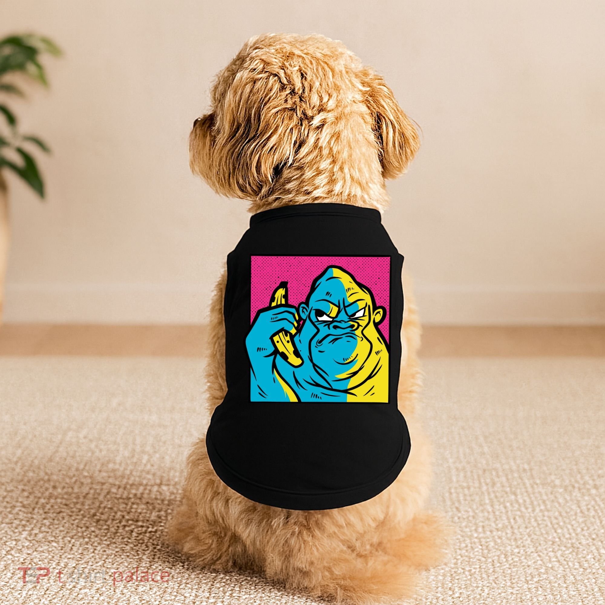 Angry Gorilla Banana Doggie Tank