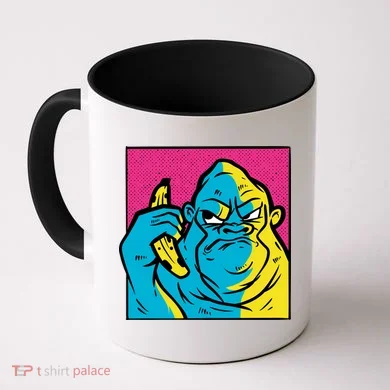 Angry Gorilla Banana Coffee Mug
