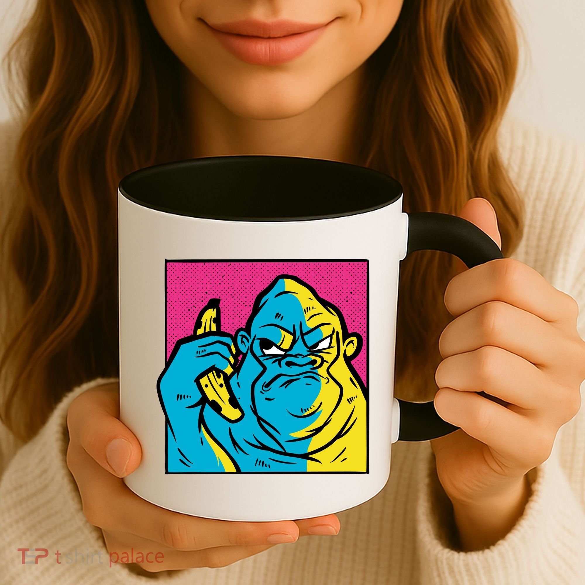 Angry Gorilla Banana Coffee Mug