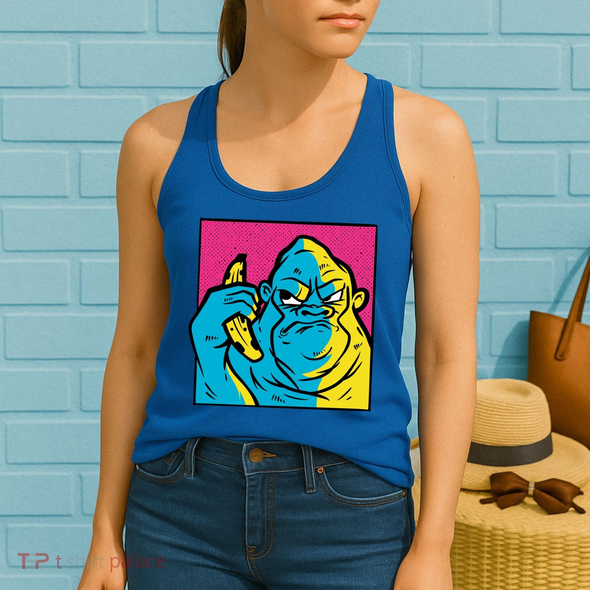 Angry Gorilla Banana Women's Tank Top