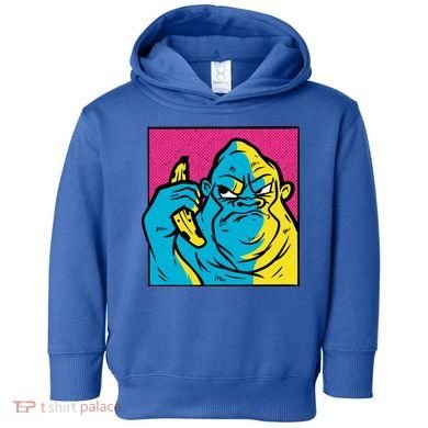 Angry Gorilla Banana Toddler Hoodie