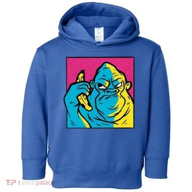 Angry Gorilla Banana Toddler Hoodie