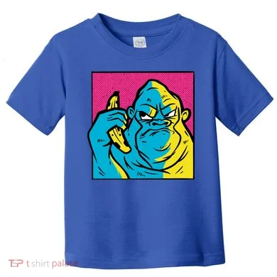 Angry Gorilla Banana Toddler T-Shirt