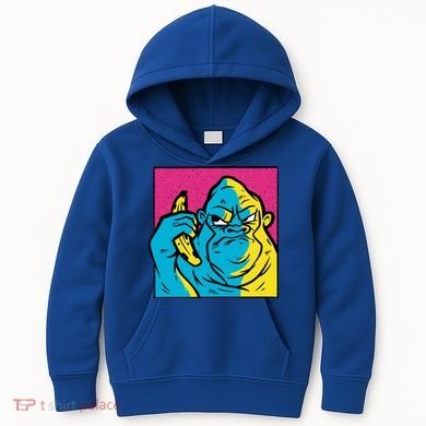 Angry Gorilla Banana Kids Hoodie