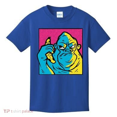 Angry Gorilla Banana Kids T-Shirt