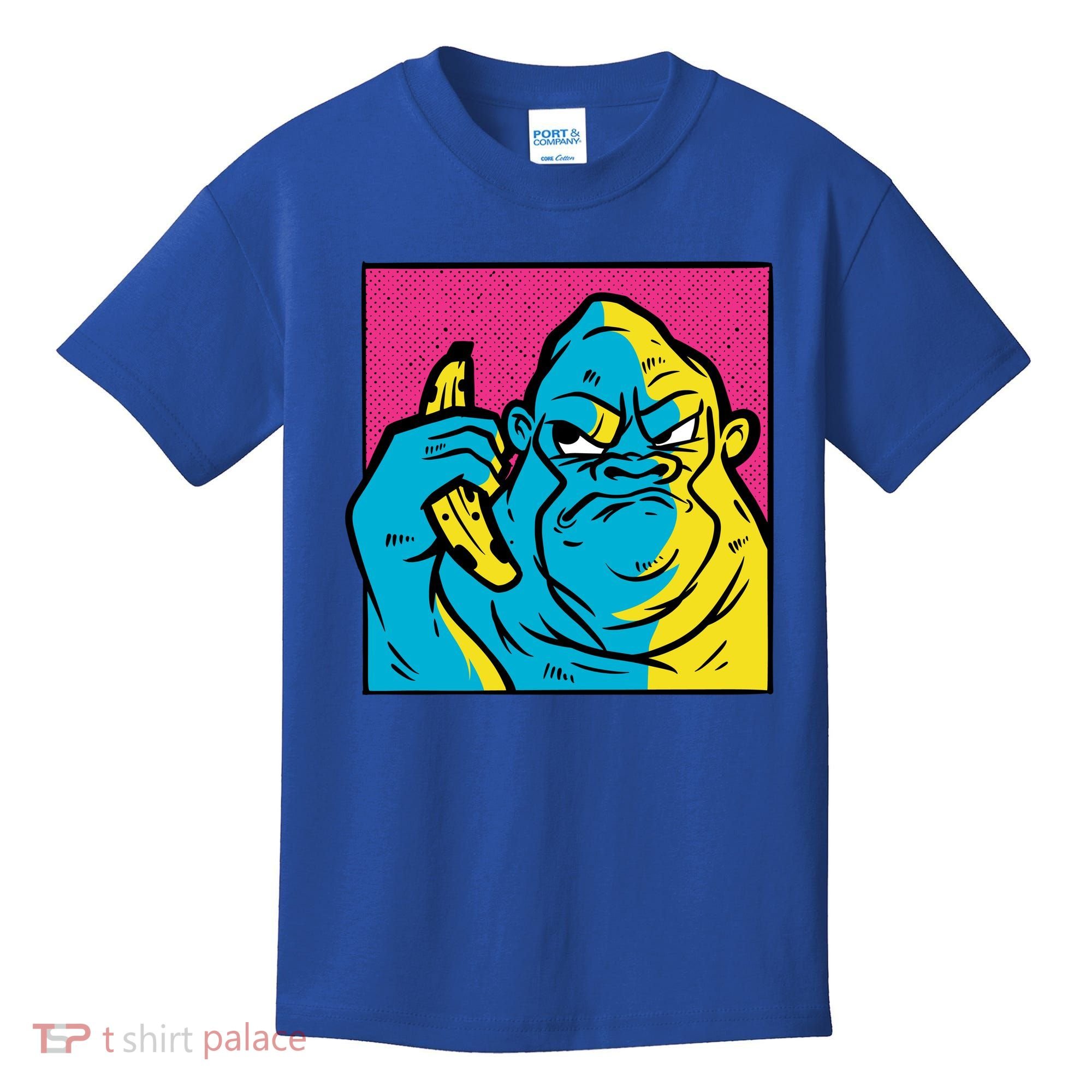 Angry Gorilla Banana Kids T-Shirt