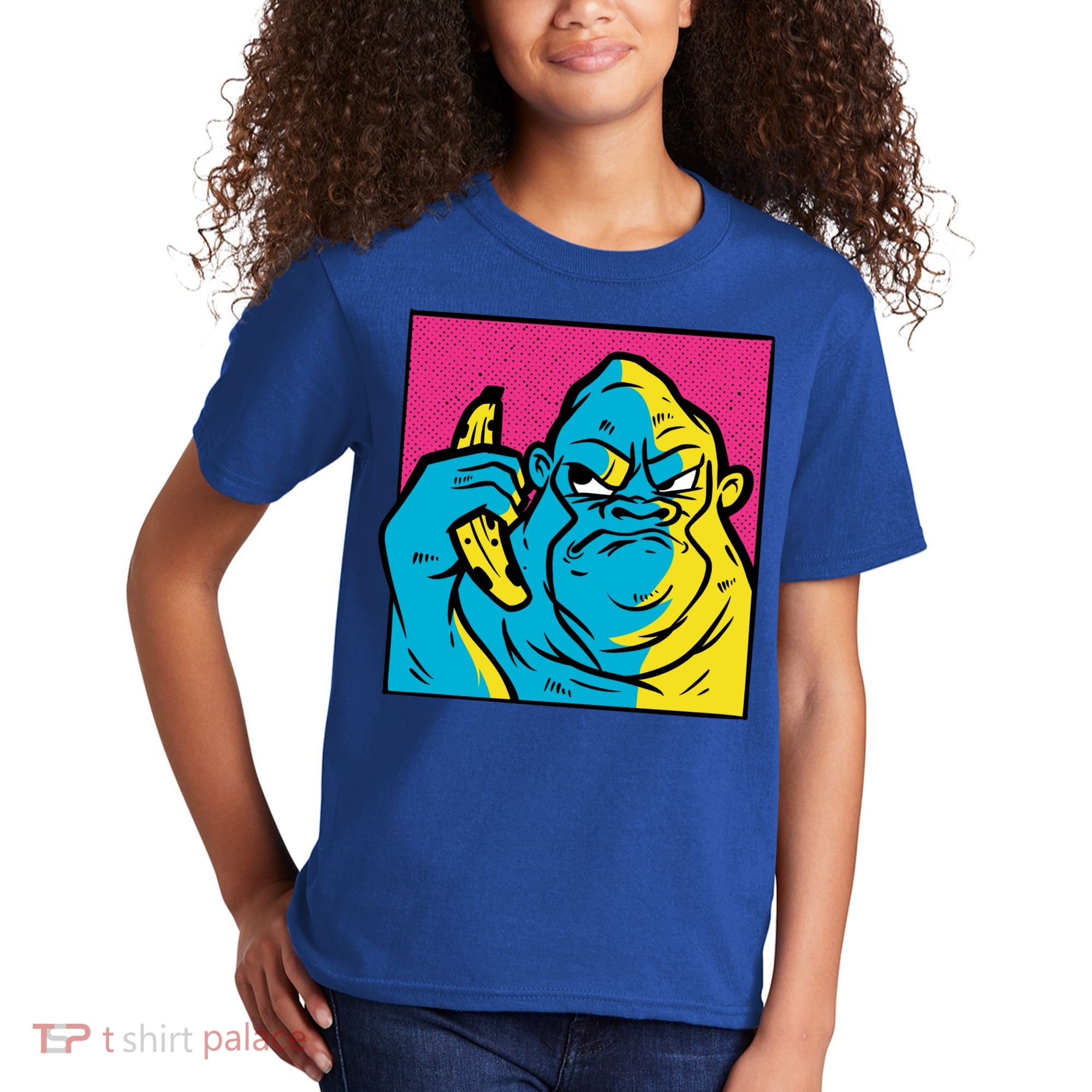 Angry Gorilla Banana Kids T-Shirt