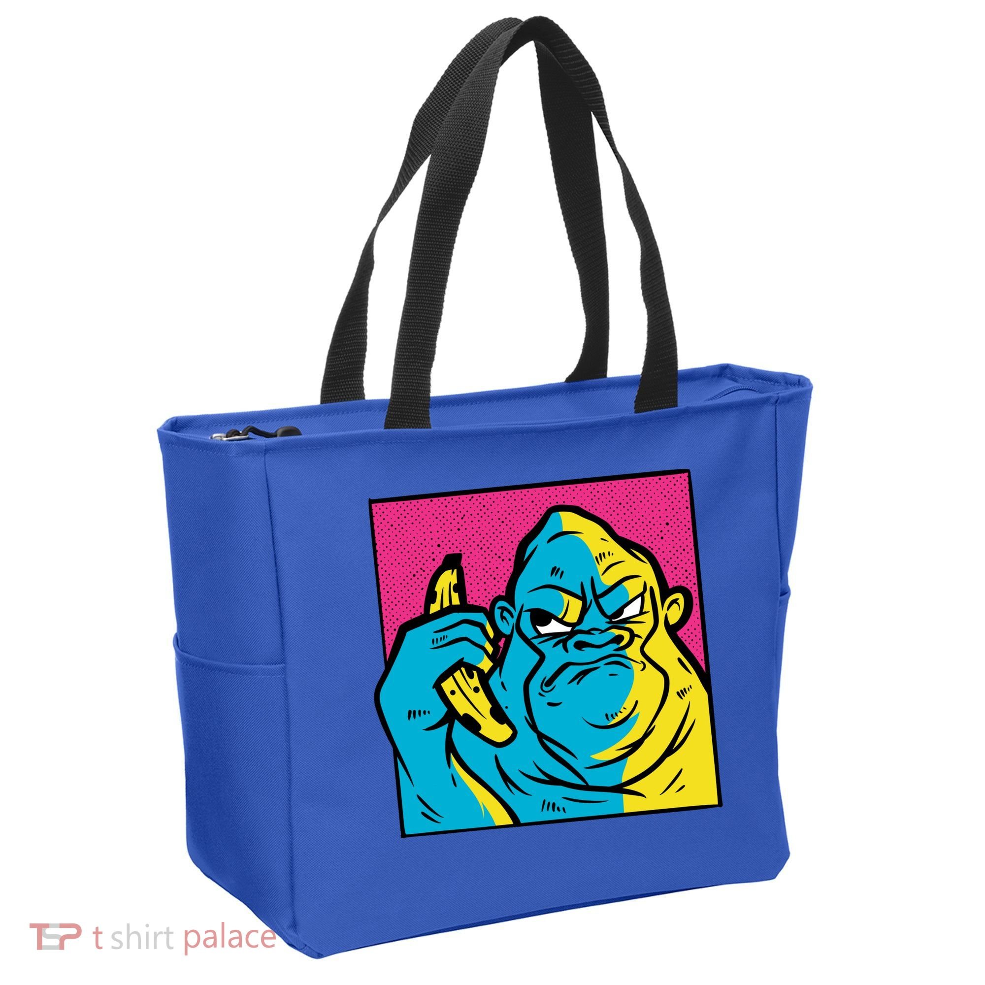 Angry Gorilla Banana Tote Bag