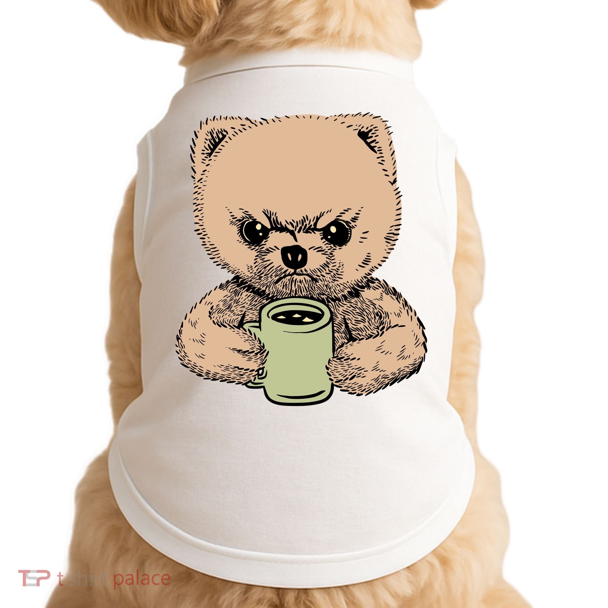 Angry Pomeranian Doggie Tank
