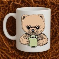 Angry Pomeranian Coffee Mug thumb 2