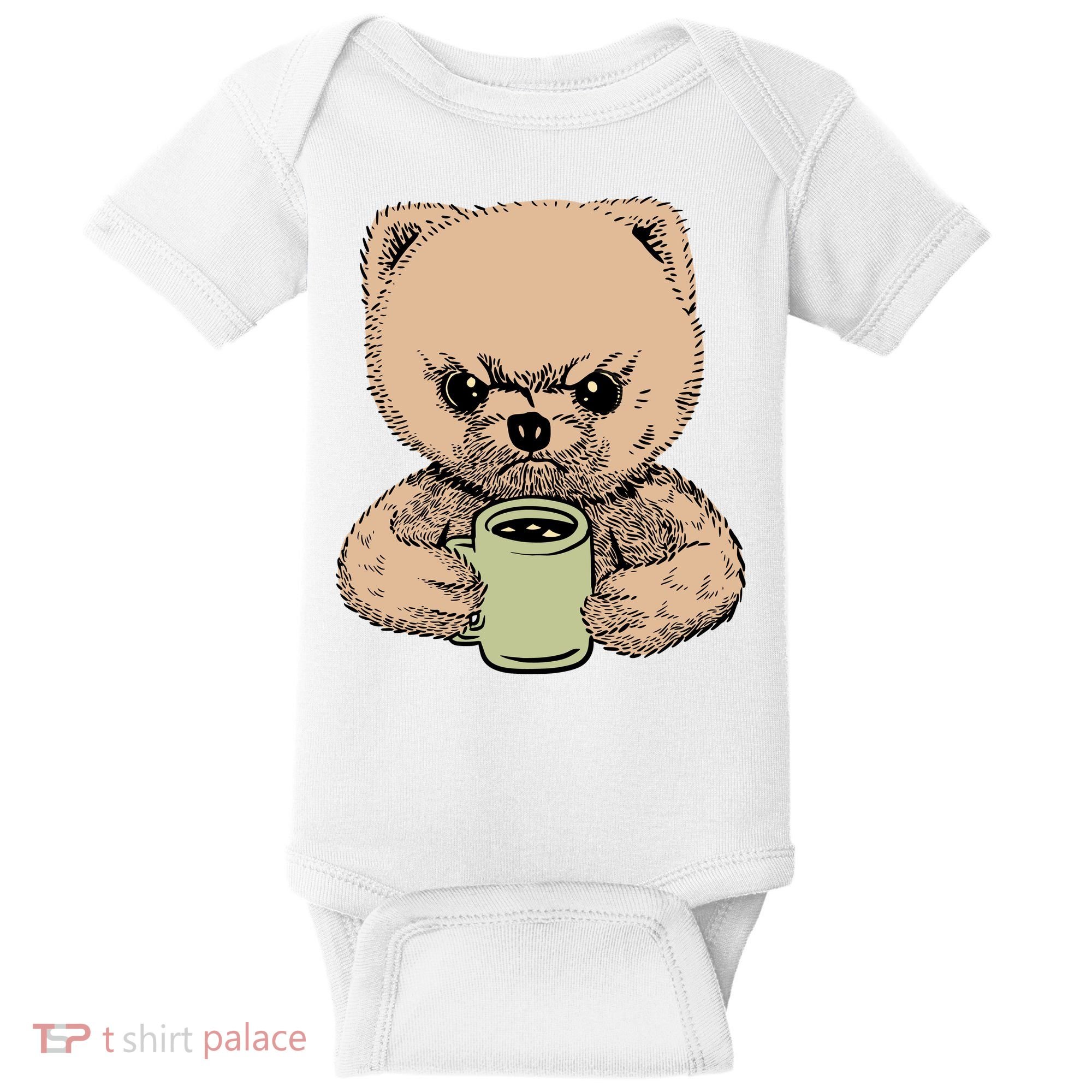 Angry Pomeranian Baby Bodysuit