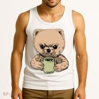Angry Pomeranian Tank Top thumb 3