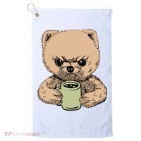 Angry Pomeranian Golf Towel thumb 0