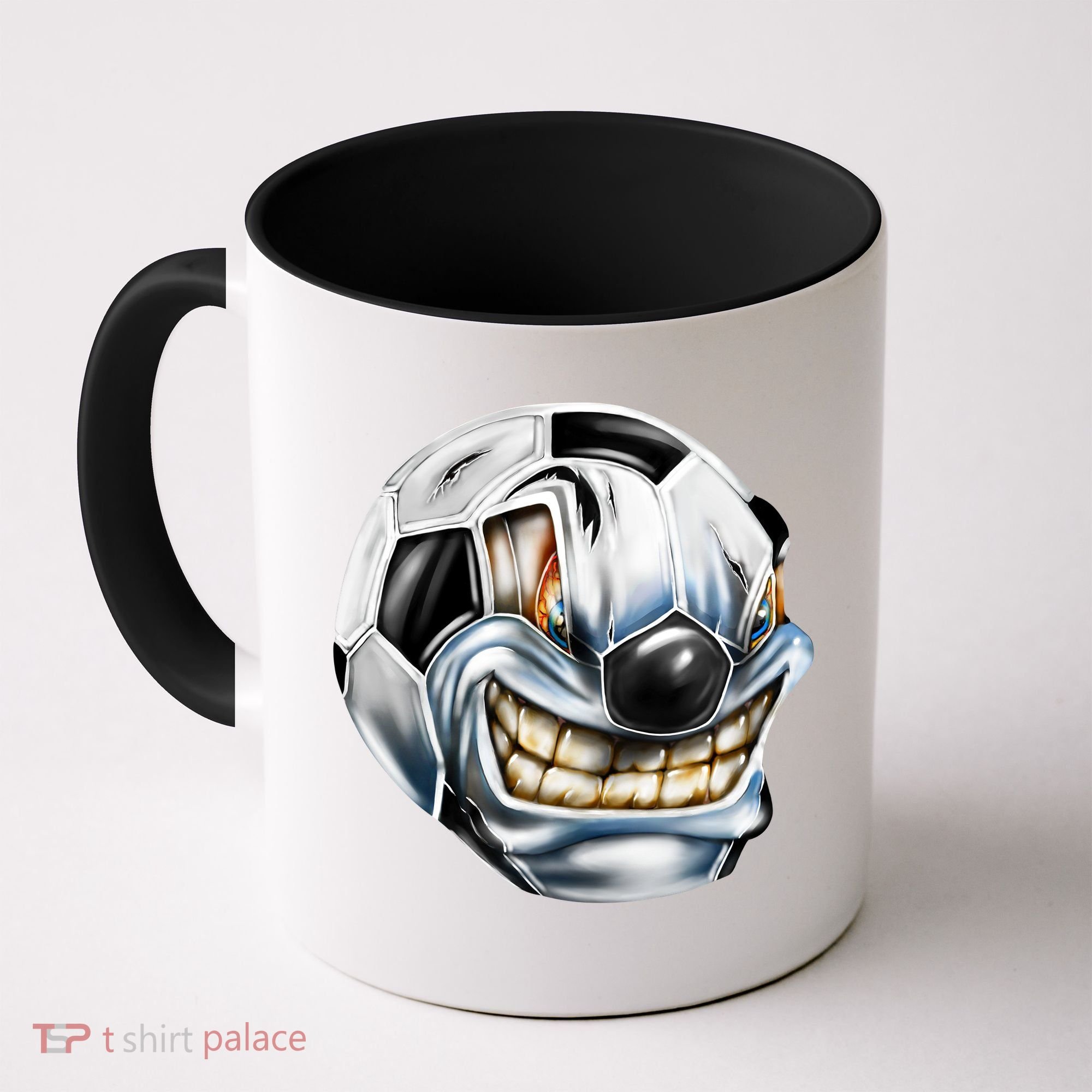 Angry Soccer Ball Coffee Mug