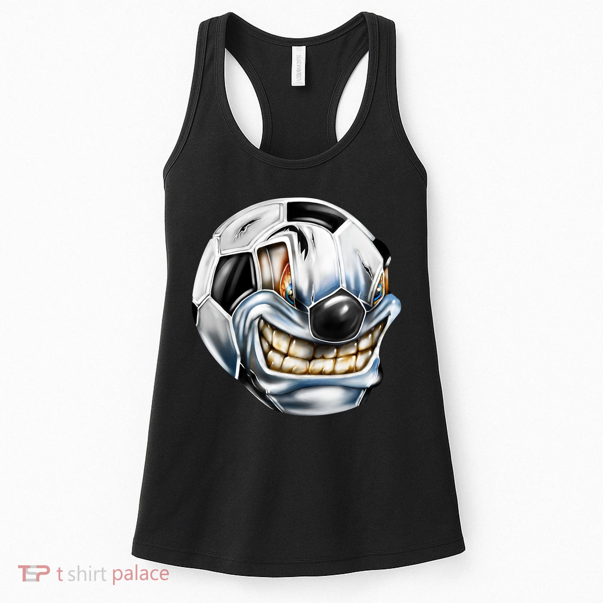 Angry Soccer Ball Women's Tank Top