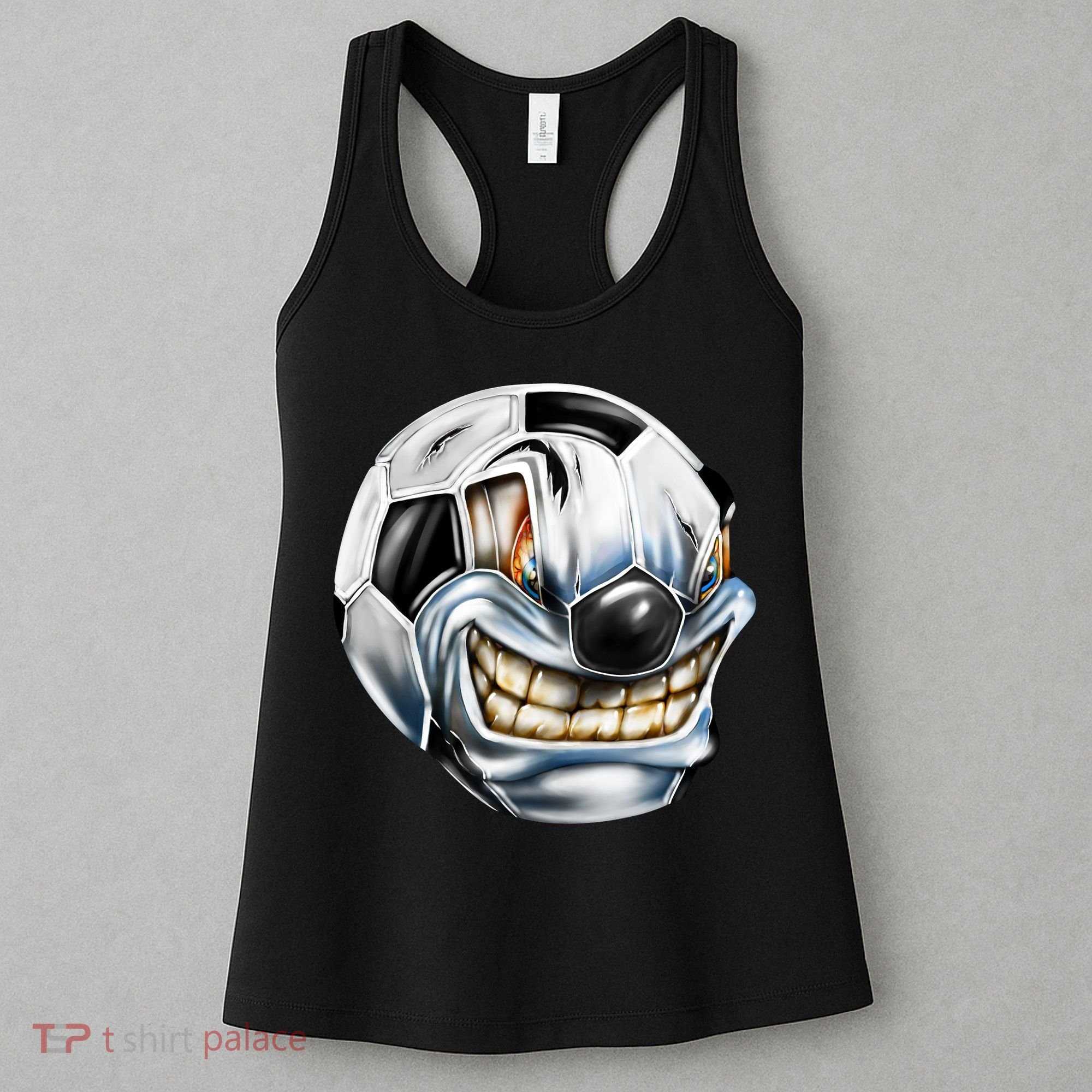 Angry Soccer Ball Women's Tank Top