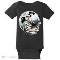 Angry Soccer Ball Baby Bodysuit thumb 0