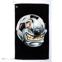 Angry Soccer Ball Golf Towel thumb 0